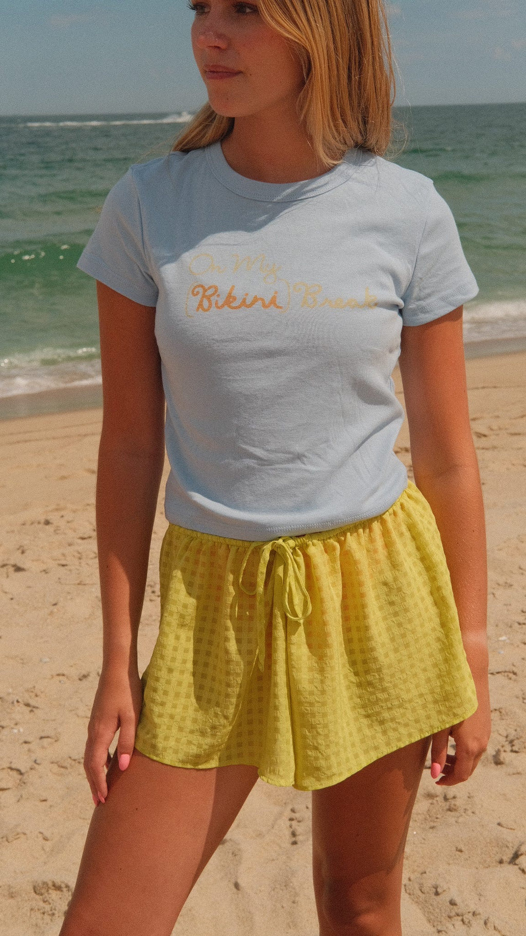 On My (Bikini) Break Baby Tee