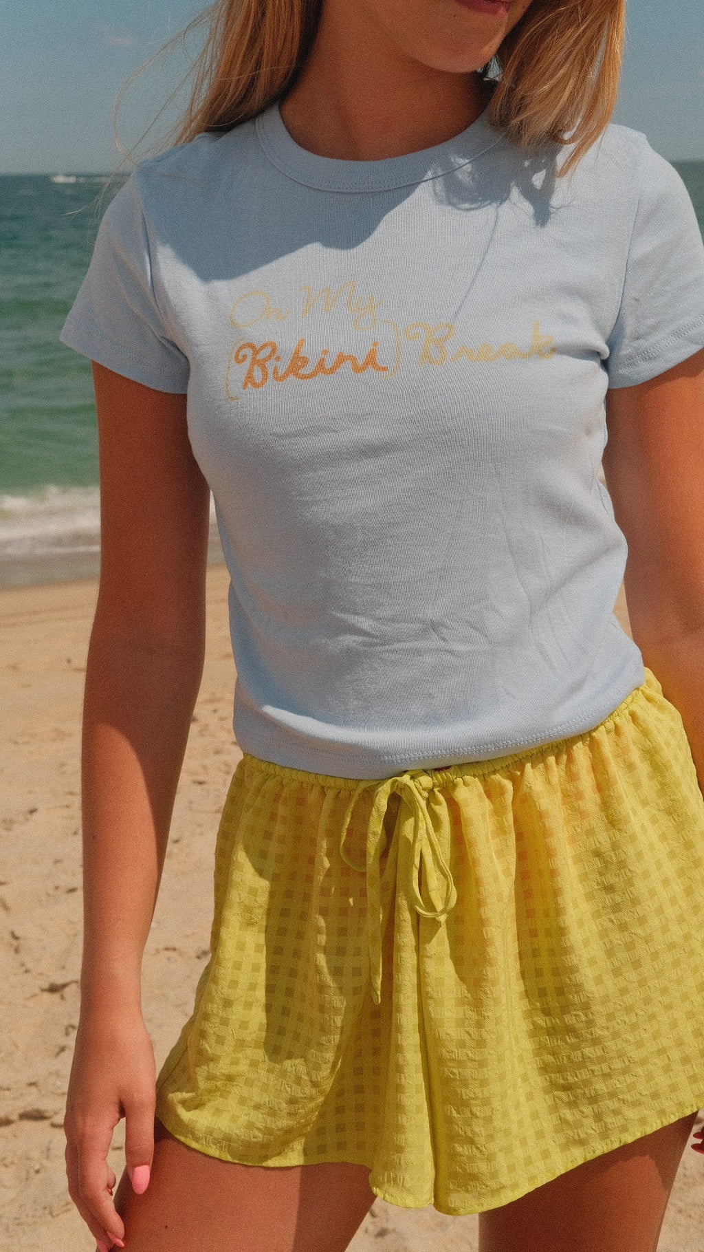 On My (Bikini) Break Baby Tee