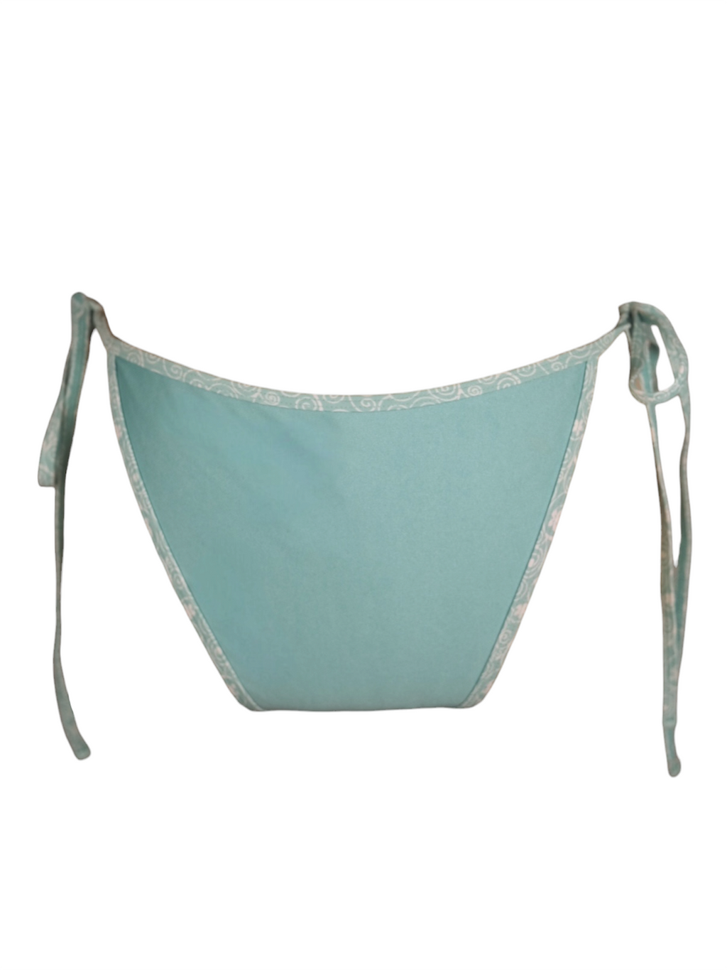 Beach Date Tankini Bottom in aqua. Back view.
