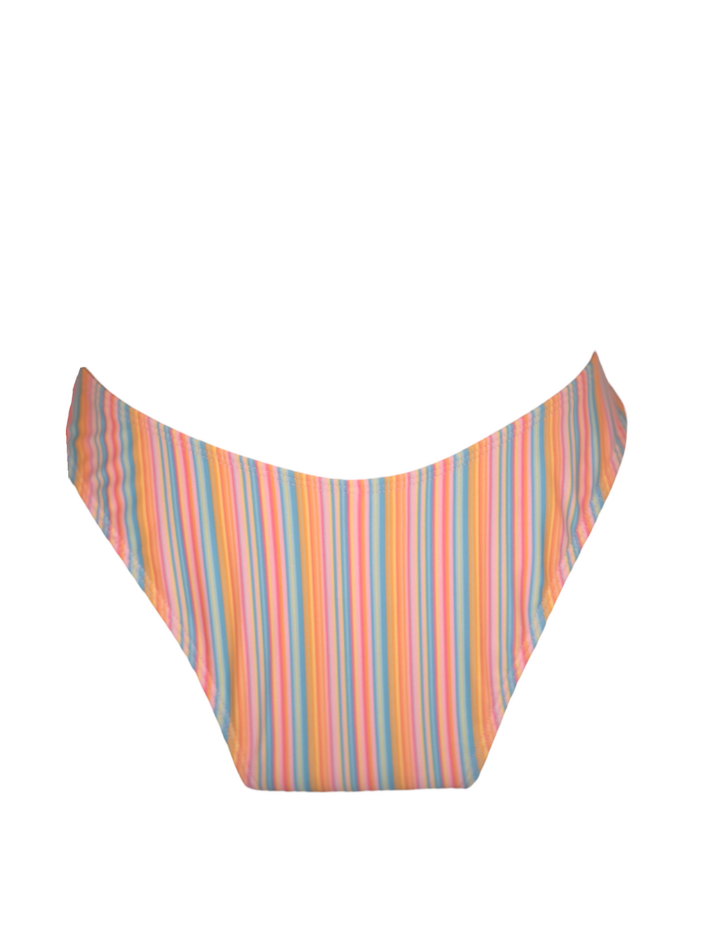 Treat Time Tankini Bottom in candy stripe. Back view.