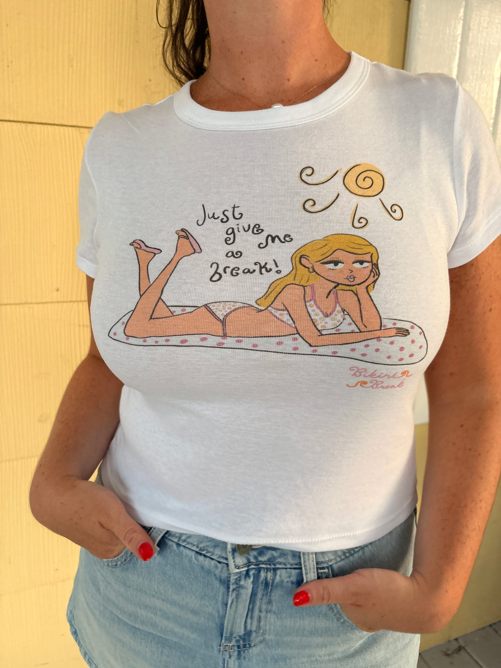 Shelly Just Give Me a Break! Baby Tee